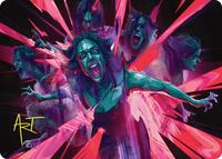 Waltz of Rage Art Card (Gold-Stamped Signature), Art Series: Duskmourn: House of Horror