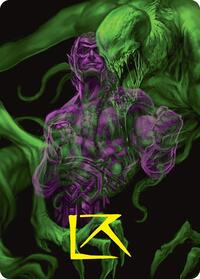 Tyvar, the Pummeler Art Card (Gold-Stamped Signature), Art Series: Duskmourn: House of Horror