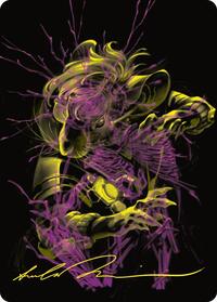 Nashi, Searcher in the Dark Art Card (43/54) (Gold-Stamped Signature), Art Series: Duskmourn: House of Horror