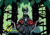 Victor, Valgavoth's Seneschal Art Card (23/54) (Gold-Stamped Signature), Art Series: Duskmourn: House of Horror