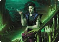 Winter, Misanthropic Guide Art Card, Art Series: Duskmourn: House of Horror
