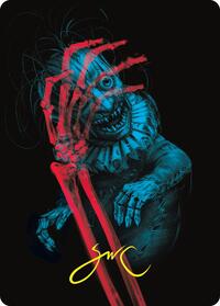 Marvin, Murderous Mimic Art Card (Gold-Stamped Signature), Art Series: Duskmourn: House of Horror