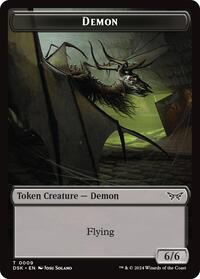 Demon // Manifest Double-Sided Token, Duskmourn: House of Horror