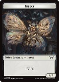Insect (0005) // Manifest Double-Sided Token, Duskmourn: House of Horror