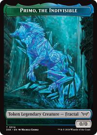 Primo, the Indivisible // Manifest Double-Sided Token, Duskmourn: House of Horror