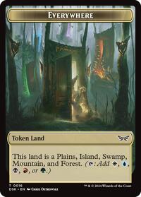 Everywhere // Manifest Double-Sided Token, Duskmourn: House of Horror