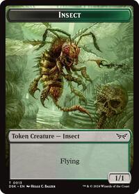 Insect (0013) // Manifest Double-Sided Token, Duskmourn: House of Horror