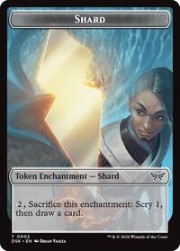 Shard // Manifest Double-Sided Token, Duskmourn: House of Horror