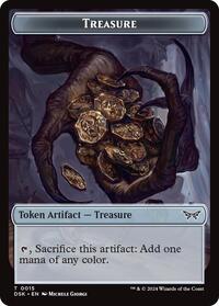 Treasure // Manifest Double-Sided Token, Duskmourn: House of Horror