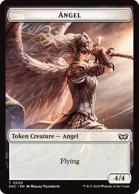 Angel // Glimmer Double-Sided Token, Commander: Duskmourn: House of Horror