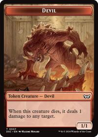 Devil // Scarecrow Double-Sided Token, Commander: Duskmourn: House of Horror