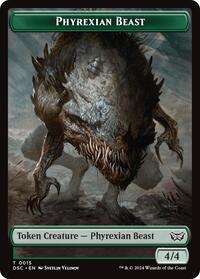Phyrexian Beast // Manifest Double-Sided Token, Commander: Duskmourn: House of Horror