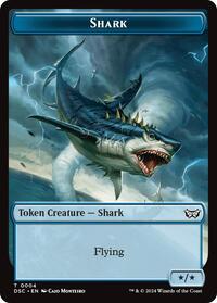 Shark // Copy Double-Sided Token, Commander: Duskmourn: House of Horror