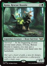 Kona, Rescue Beastie (0187), Promo Pack: Duskmourn: House of Horror