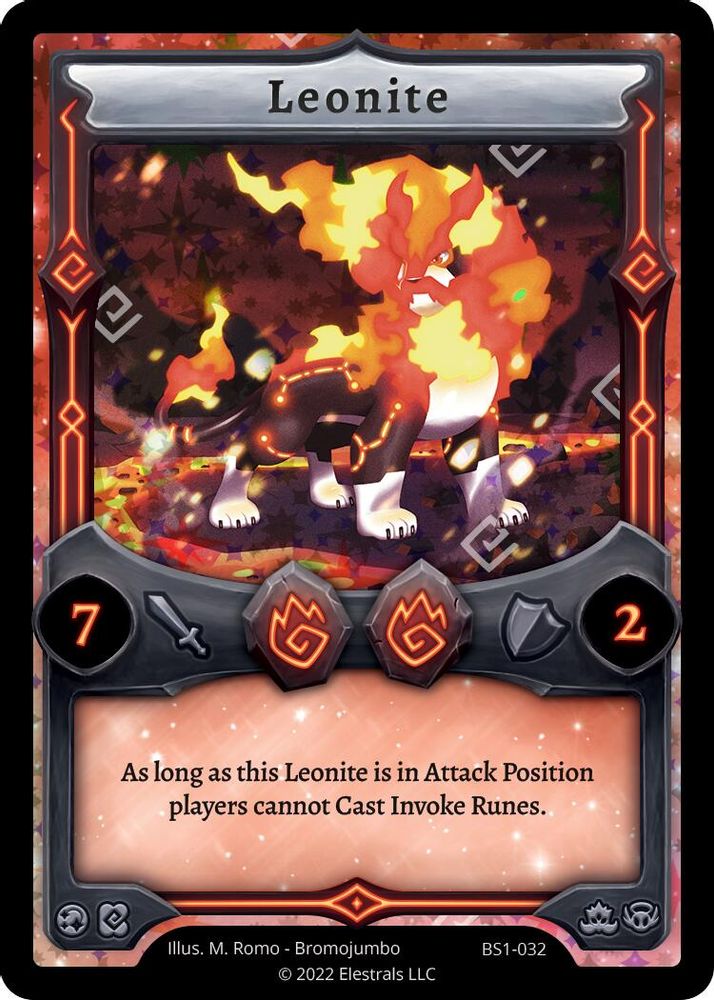Leonite, Holo, front