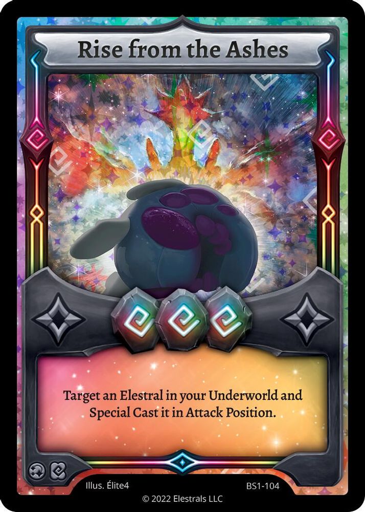 Rise from the Ashes, Holo, front