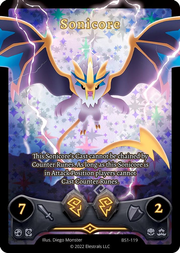 Sonicore (Full Art), Holo, front