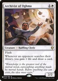 Archivist of Oghma, The List Reprints