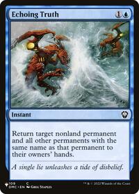 Echoing Truth, The List Reprints