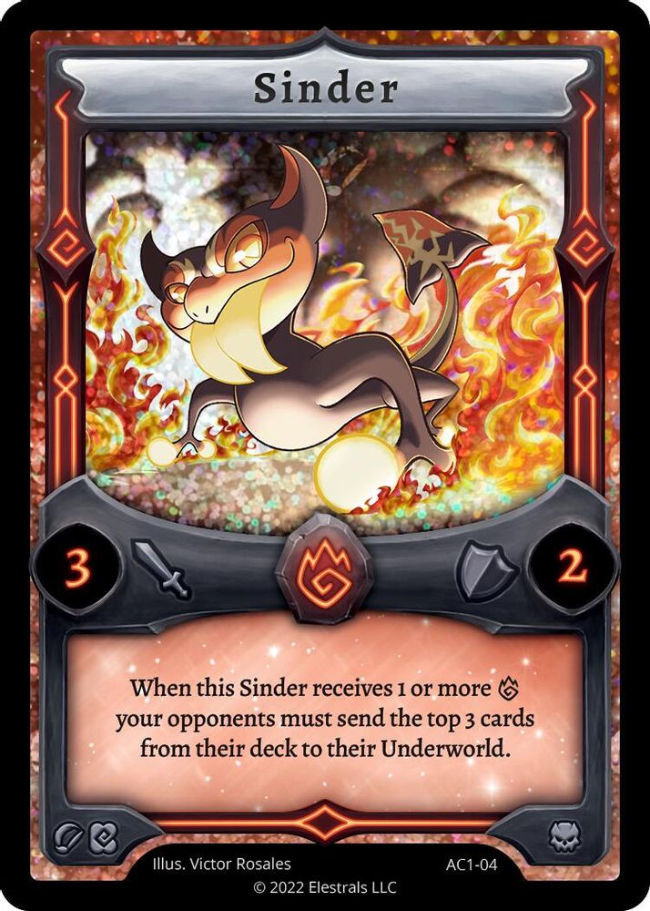 Sinder, Holo, front