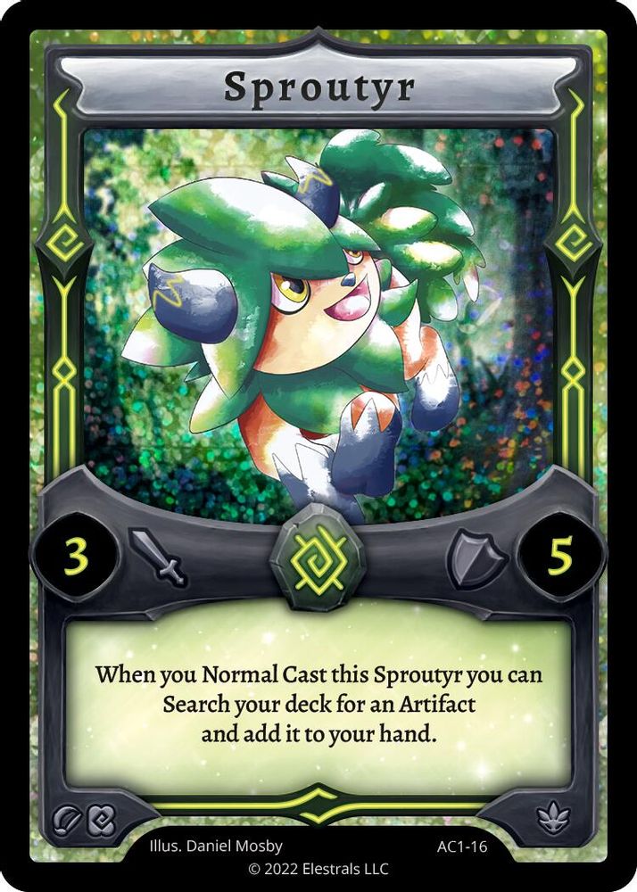 Sproutyr, Holo, front