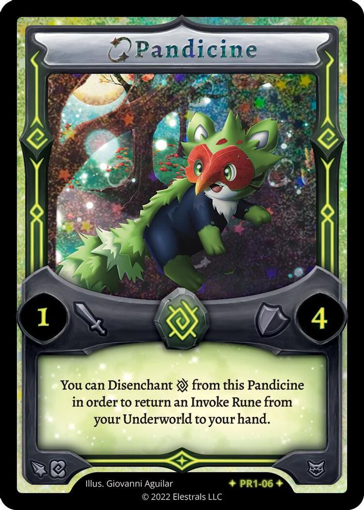 Pandicine, Holo, front