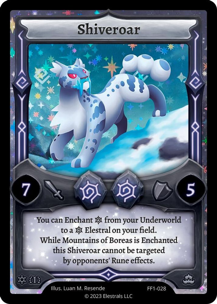 Shiveroar, Holo, front