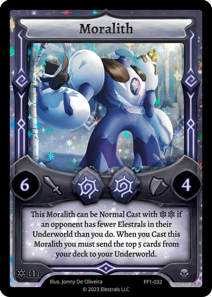 Moralith, Holo, front