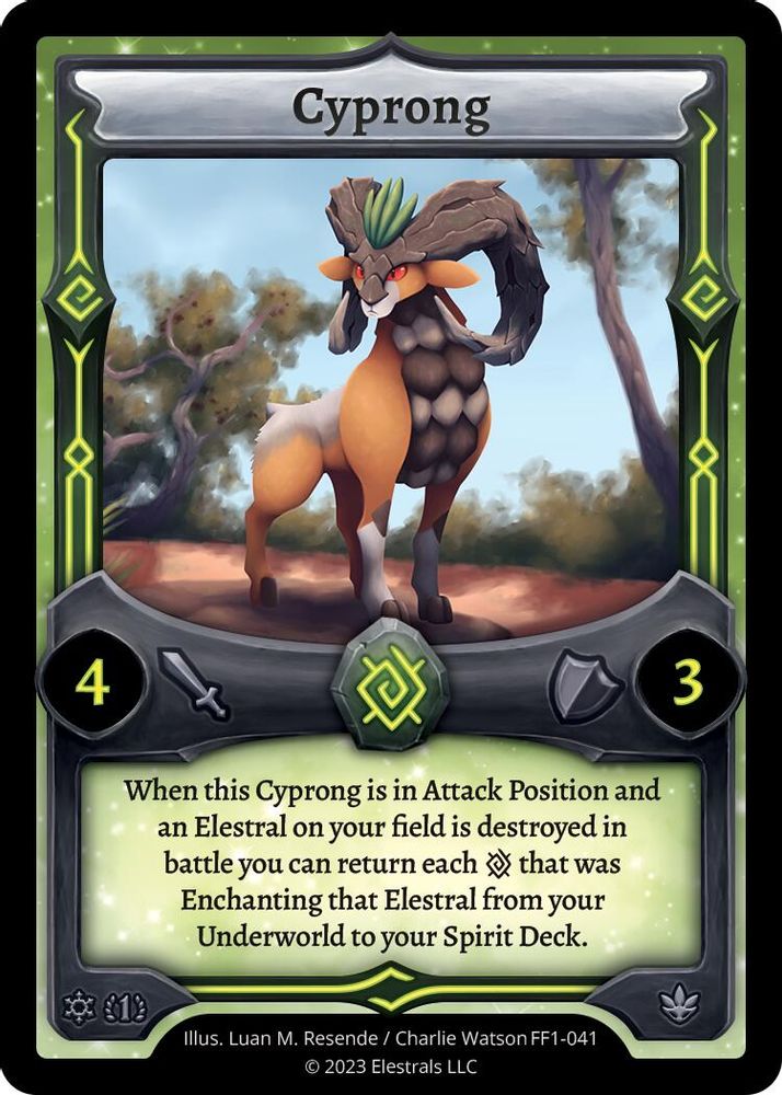 Cyprong, Standard, front