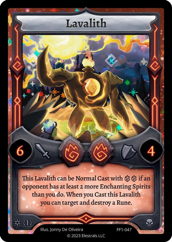 Lavalith, Holo, front