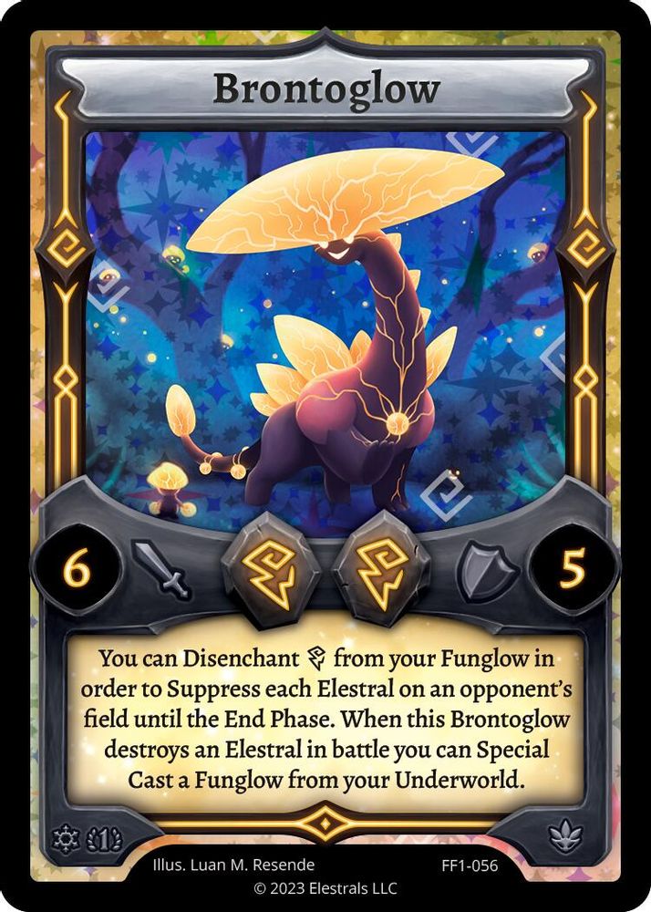 Brontoglow, Holo, front