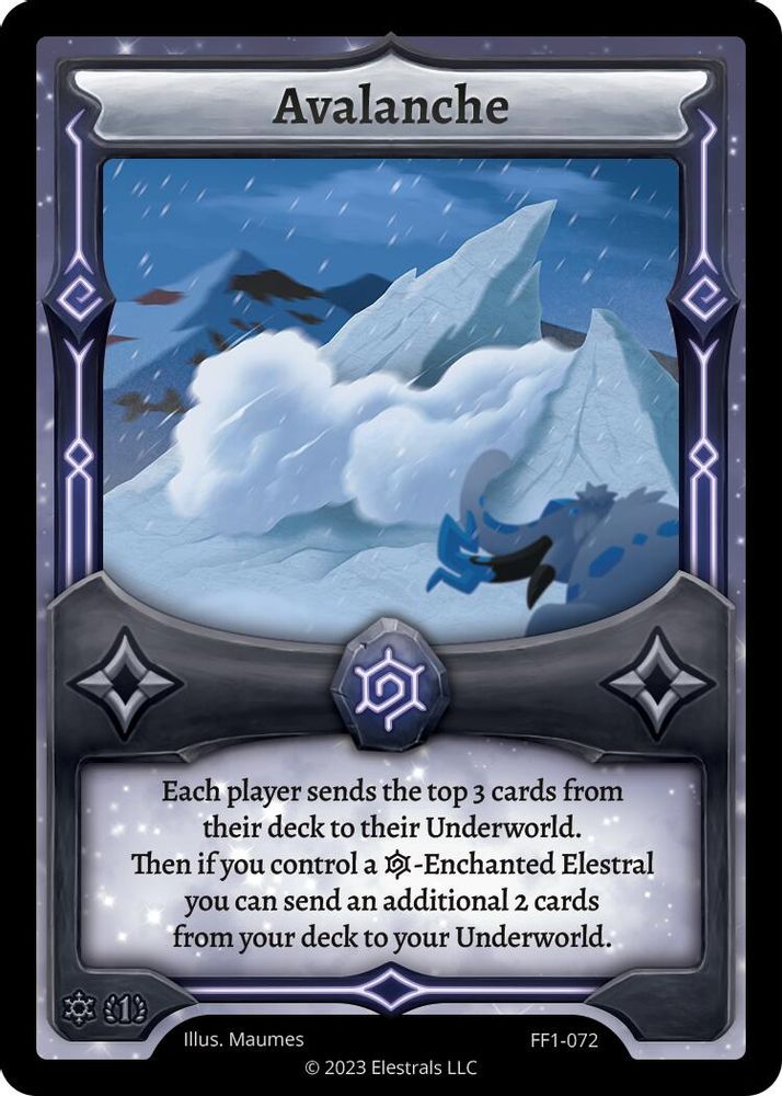 Avalanche, Standard, front
