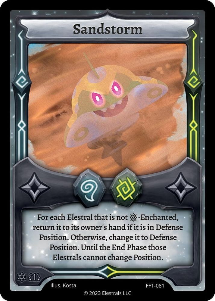 Sandstorm, Standard, front