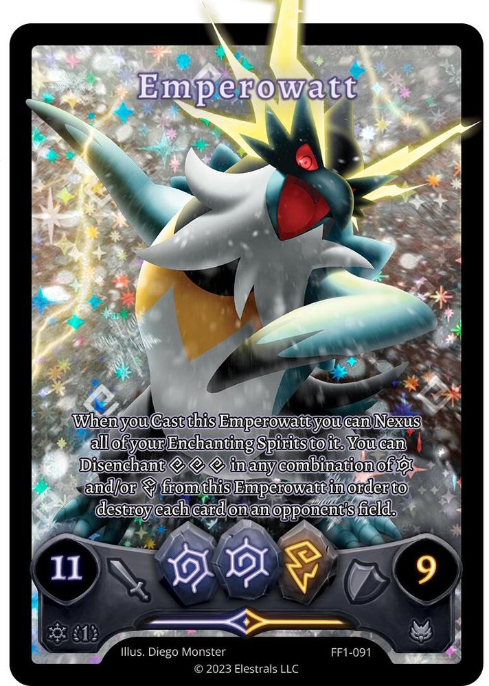 Emperowatt (Full Art), Holo, front