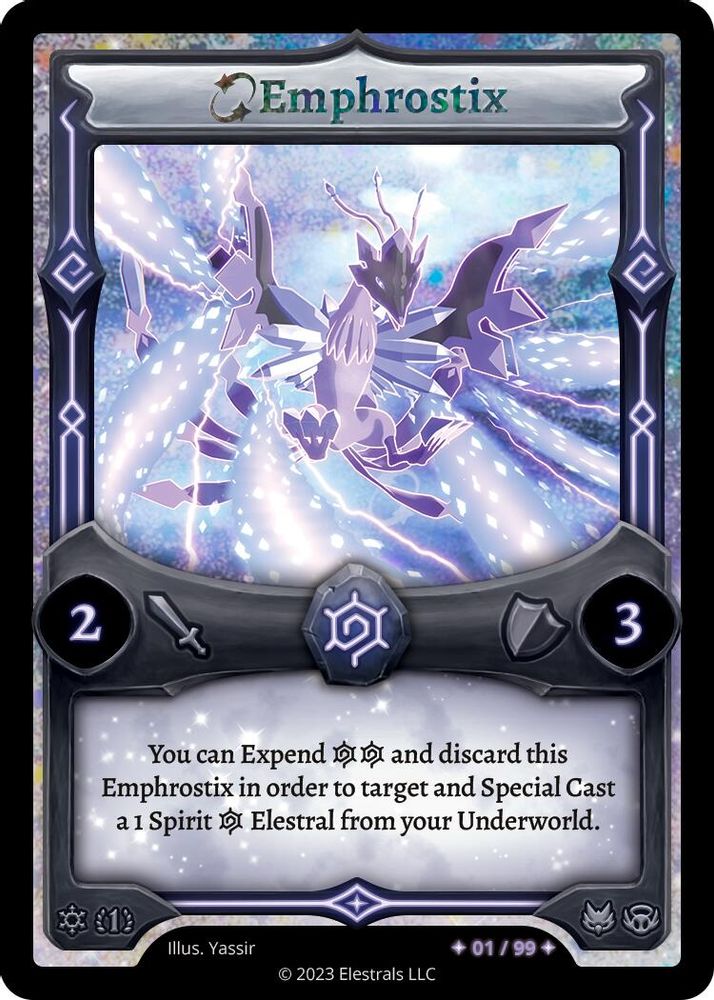 Emphrostix (Serialized), Holo, front