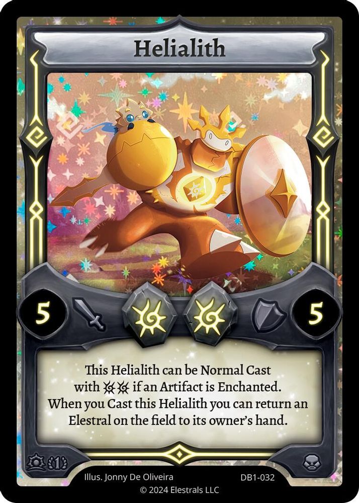 Helialith, Holo, front