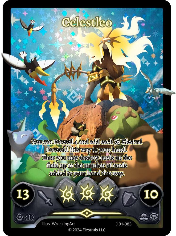 Celestleo (Full Art), Holo, front