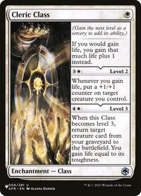 Cleric Class, The List Reprints