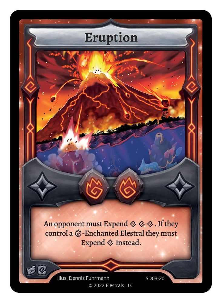 Eruptions, Standard, front