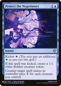Protect the Negotiators, The List Reprints