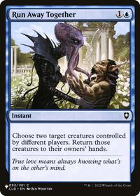 Run Away Together, The List Reprints