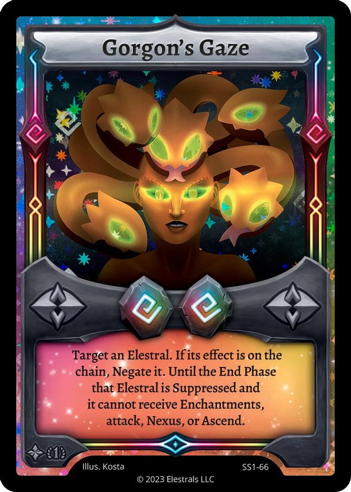 Gorgon's Gaze, Holo, front
