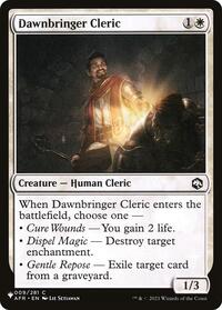 Dawnbringer Cleric, The List Reprints