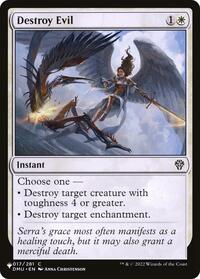 Destroy Evil, The List Reprints