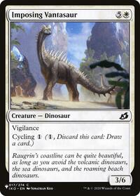 Imposing Vantasaur, The List Reprints