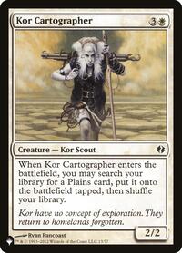 Kor Cartographer, The List Reprints