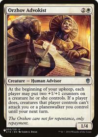 Orzhov Advokist, The List Reprints