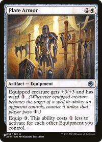 Plate Armor, The List Reprints