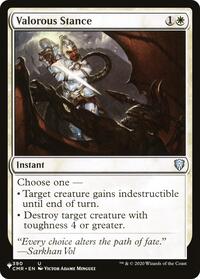 Valorous Stance (CMR), The List Reprints