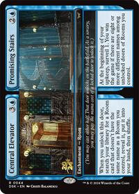 Central Elevator // Promising Stairs, Prerelease Cards
